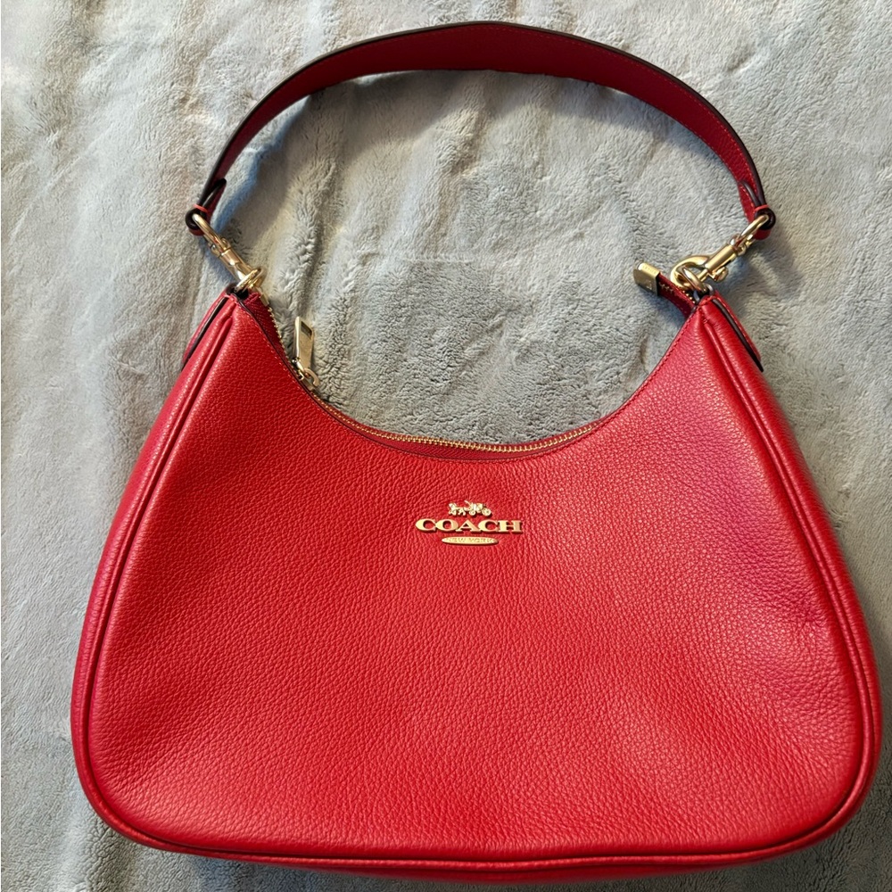 Coach Red Leather Women's Bag